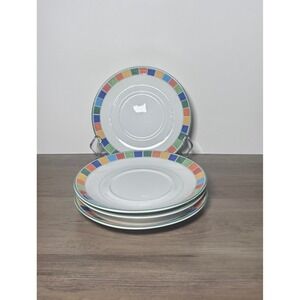 Villeroy & Boch Twist Alea Caro Set of 4 Bread & Butter 7" Premium Porcelain